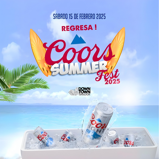 2 Entradas para Coors Summer Fest 2025 + Open Coors Light por $10 en Downtown Amador